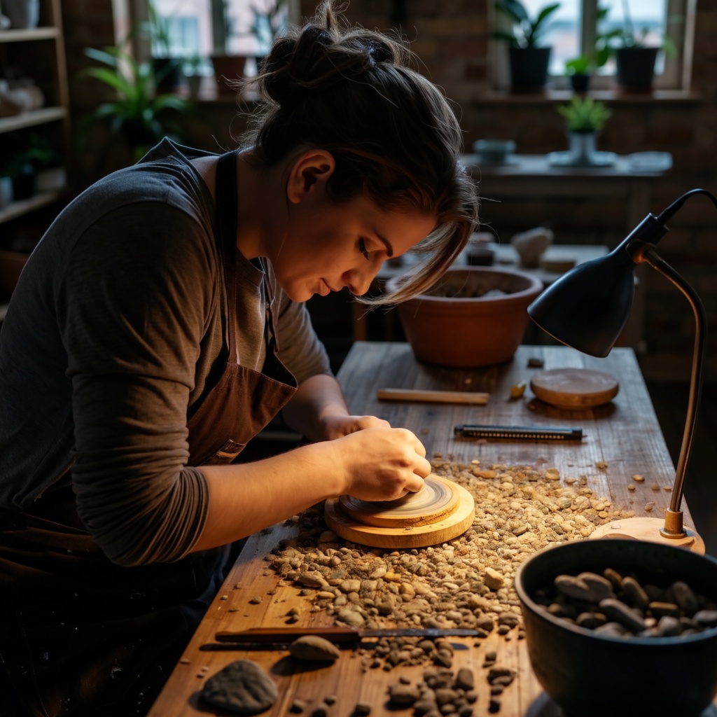 kőpolírozás, hobbi, kézművesség