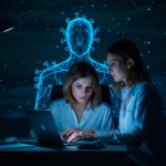 Látványos ábrázolás arról, hogyan próbálnak a csalók MI segítségével egyre profibb és megtévesztőbb e-maileket készíteni, amelyek könnyen félrevezetik a gyanútlan felhasználókat.