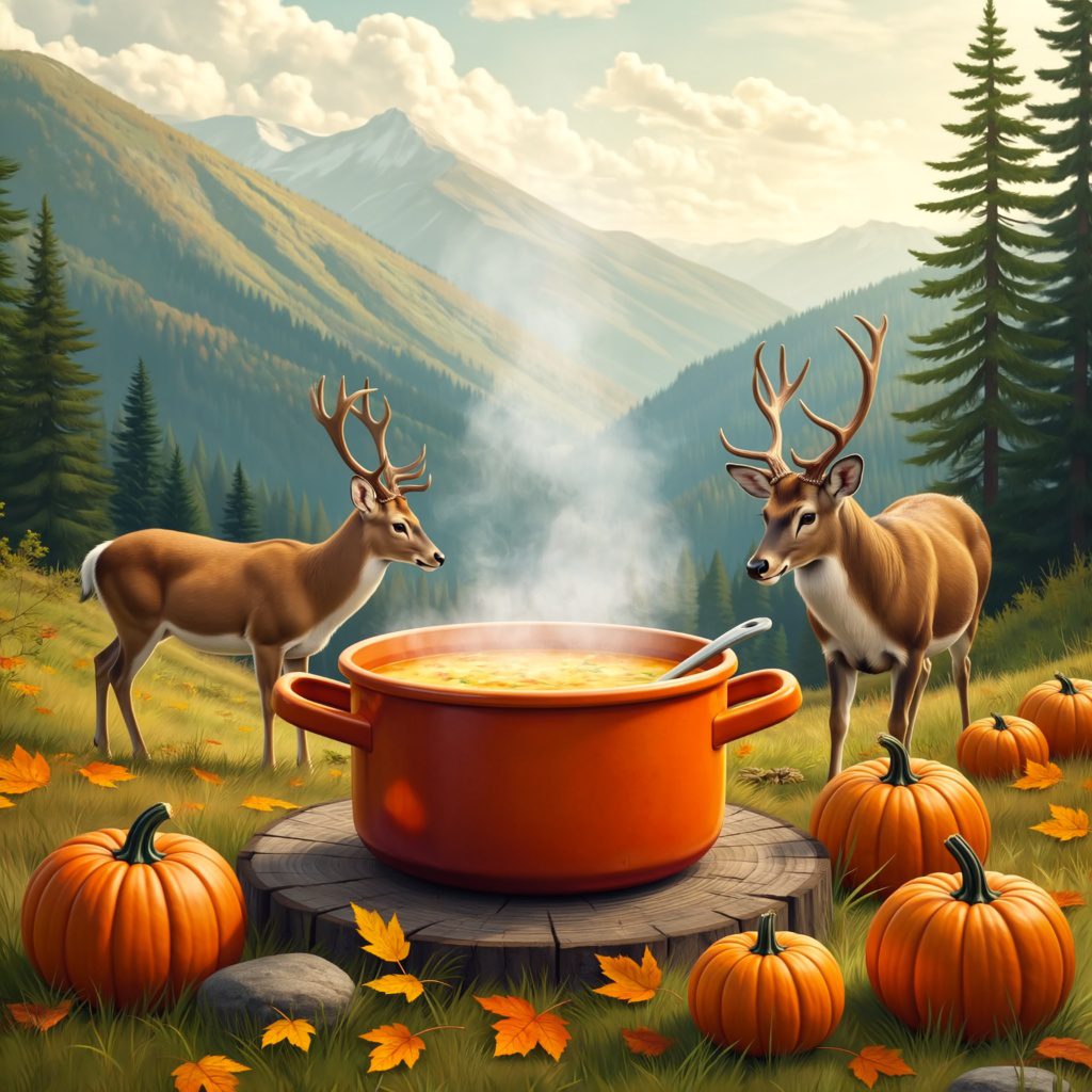 Sütőtökkrémleves és a kóbor szarvas