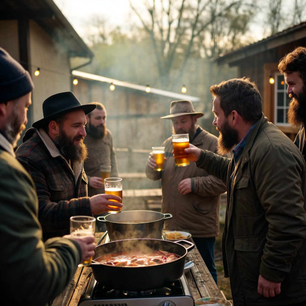 Disznótor hajnalban