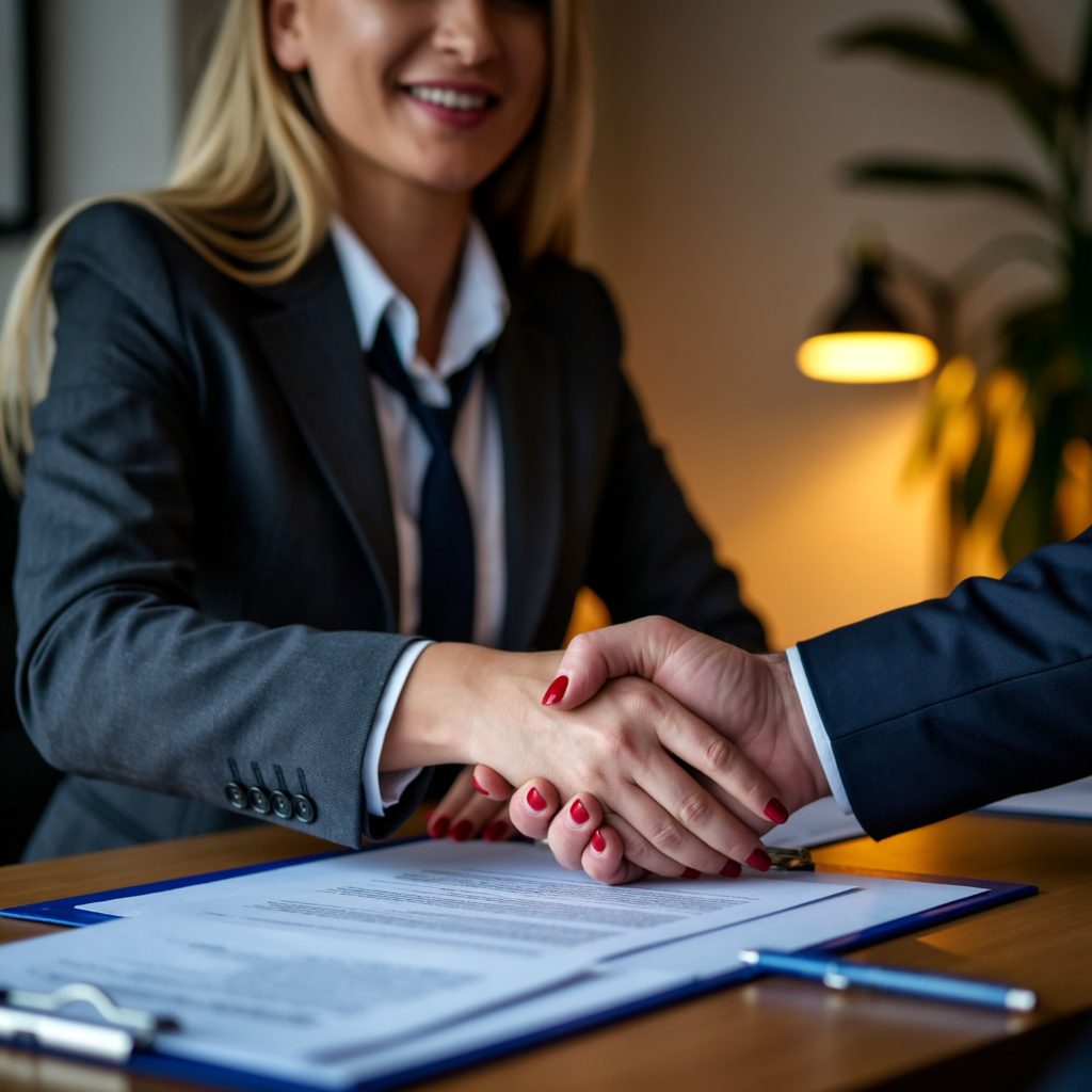 Munkaszerződés aláírása Skóciában