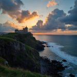 Skót kastély a dombtetőn