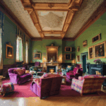 Brodie Castle színes belső tereivel és klánörökségével különleges skót kastélyélményt ad.