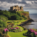 Culzean Castle a tengerparti sziklákra építve parkjával és kilátásával elvarázsolja a látogatókat.