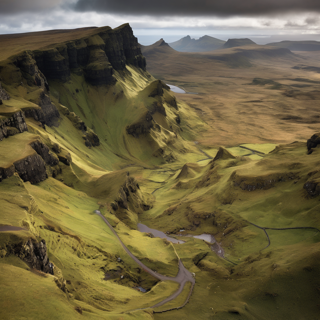 Quiraing Isle of Skye-on egy szokatlan és kalandos terep